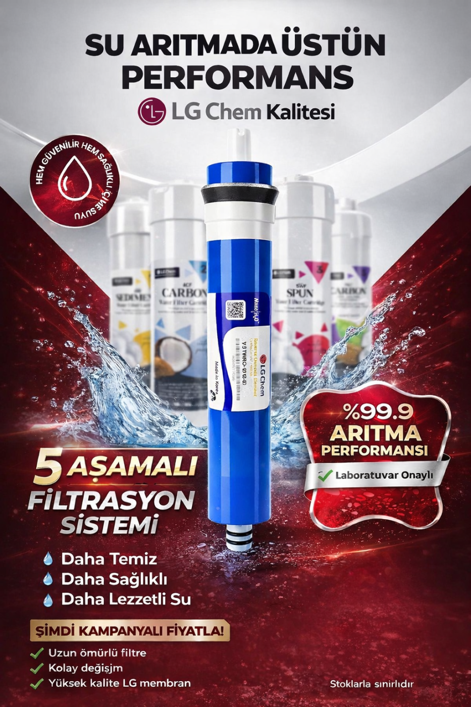 Lg Chem 5 li filtre seti